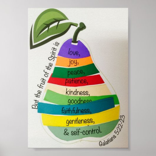 スピリット写真の果実5x7 ポスター (正面)