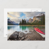 スピリット島の海岸にシーカヤック ポストカード (正面/裏面)