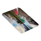 スピリット島の海岸にシーカヤック マグネット (右側)