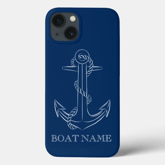 スピリット航海のいかりネイビーブルー Case-Mate iPhoneケース (裏面)