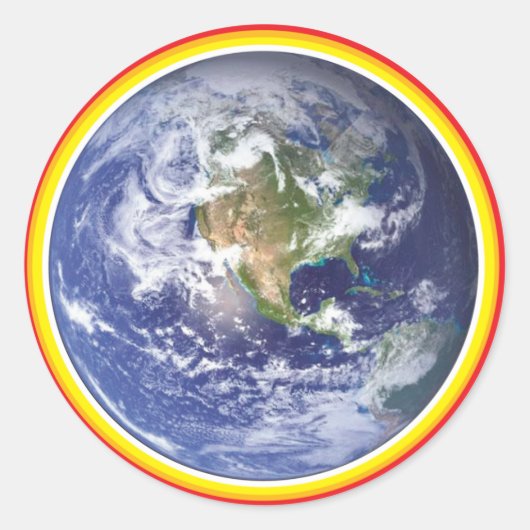 スピリット通路MotherEarthグローステッカー ラウンドシール (正面)