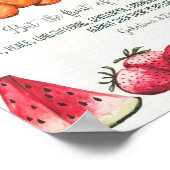 スピリット・ウォール・アートの果実 ポスター (角)