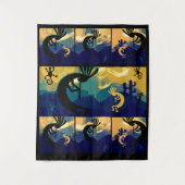 スピリット・オブ・ココペリ砂漠の風景メディア タペストリー (正面)