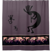 スピリット・オブ・ココペリ砂漠ランドスケープEarthone 2 シャワーカーテン (正面)