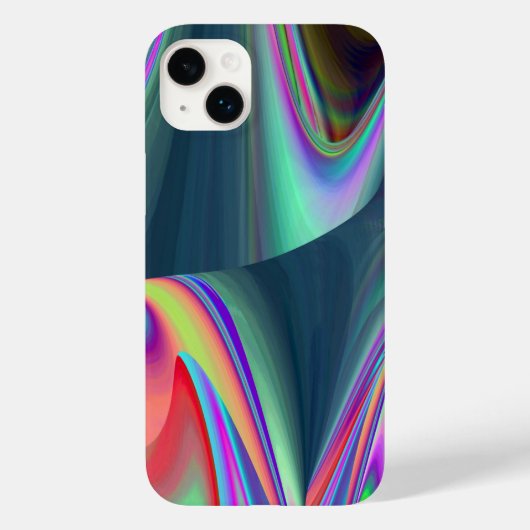 スピリット・オブ・サマーブリーズ、抽象芸術3Dレインボワート Case-Mate iPhoneケース (裏面)