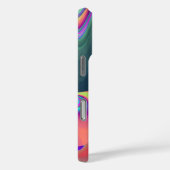 スピリット・オブ・サマーブリーズ、抽象芸術3Dレインボワート Case-Mate iPhoneケース (裏面 / 右)