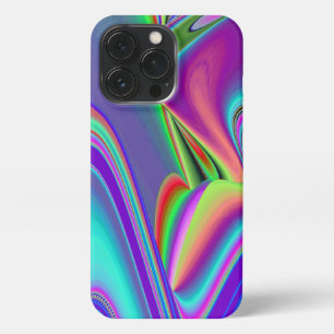 スピリット・オブ・サマーブリーズ、抽象芸術3Dレインボワート iPhone 13 PROケース