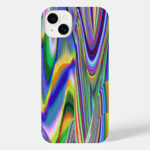 スピリット・オブ・サマーブリーズ、抽象芸術3Dレインボワート iPhone 14 PLUSケース