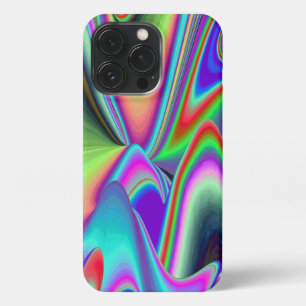 スピリット・オブ・サマーブリーズ、抽象芸術3Dレインボワート iPhone 13 PROケース