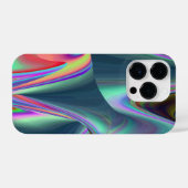 スピリット・オブ・サマーブリーズ、抽象芸術3Dレインボワート iPhoneケース (裏面横)