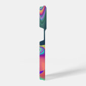スピリット・オブ・サマーブリーズ、抽象芸術3Dレインボワート iPhoneケース (右側面)