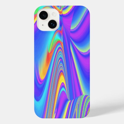 スピリット・オブ・サマーブリーズ、抽象芸術3Dレインボワート iPhoneケース (裏面)