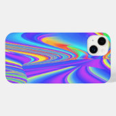 スピリット・オブ・サマーブリーズ、抽象芸術3Dレインボワート iPhoneケース (裏面横)