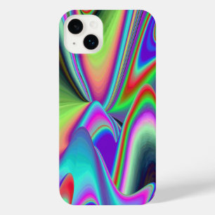 スピリット・オブ・サマーブリーズ、抽象芸術3Dレインボワート iPhone 14 PLUSケース