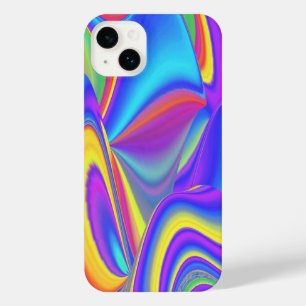 スピリット・オブ・サマーブリーズ、抽象芸術3Dレインボワート iPhone 14 PLUSケース