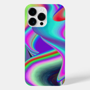 スピリット・オブ・サマーブリーズ、抽象芸術3Dレインボワート iPhone 14 PRO MAXケース