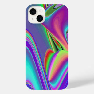 スピリット・オブ・サマーブリーズ、抽象芸術3Dレインボワート iPhone 14 PLUSケース