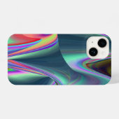 スピリット・オブ・サマーブリーズ、抽象芸術3Dレインボワート iPhoneケース (裏面横)