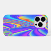 スピリット・オブ・サマーブリーズ、抽象芸術3Dレインボワート iPhoneケース (裏面横)