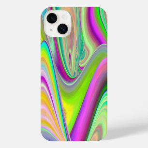 スピリット・オブ・サマーブリーズ、抽象芸術3Dレインボワート iPhone 14 PLUSケース
