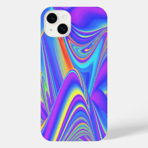 スピリット・オブ・サマーブリーズ、抽象芸術3Dレインボワート iPhone 14 PLUSケース