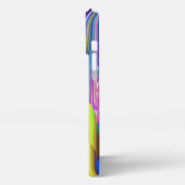 スピリット・オブ・サマーブリーズ、抽象芸術3Dレインボワート iPhoneケース (左側面)