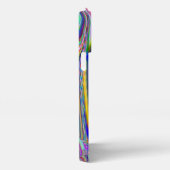 スピリット・オブ・サマーブリーズ、抽象芸術3Dレインボワート iPhoneケース (右側面)