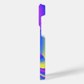 スピリット・オブ・サマーブリーズ、抽象芸術3Dレインボワート iPhoneケース (左側面)
