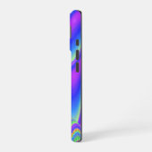 スピリット・オブ・サマーブリーズ、抽象芸術3Dレインボワート iPhone 16ケース (左側面)