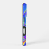 スピリット・オブ・サマーブリーズ、抽象芸術3Dレインボワート iPhone 16ケース (右側面)
