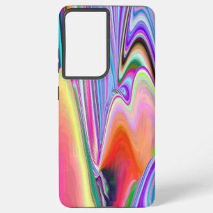 スピリット・オブ・サマーブリーズ、抽象芸術3Dレインボワート SAMSUNG GALAXY S21 ULTRAケース