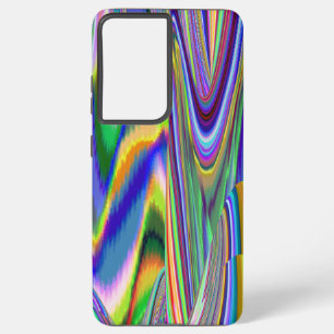 スピリット・オブ・サマーブリーズ、抽象芸術3Dレインボワート SAMSUNG GALAXY S21+ケース