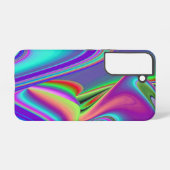 スピリット・オブ・サマーブリーズ、抽象芸術3Dレインボワート SAMSUNG GALAXYケース (裏面横)