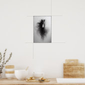 スピリット・オブ・ザ・スモーク・スタリオン抽象芸術 ポスター (キッチン)