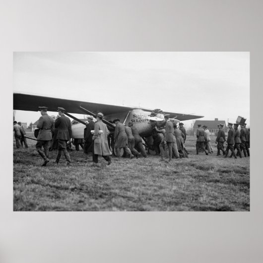 スピリット・オブ・セントルイスatボーリング・フィールド， 1929 ポスター (正面)