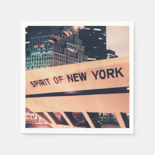 スピリット・オブ・ニューヨークのカクテルナプキンス！ スタンダードカクテルナプキン (正面)