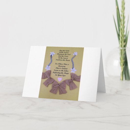 スピリット・オ・ザ・サンライズ・ノート・カード サンキューカード (正面)