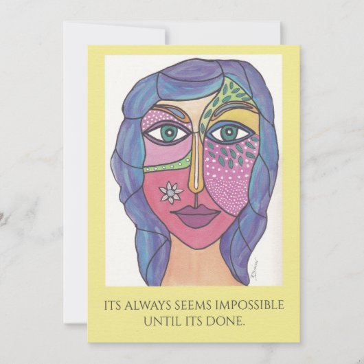 . .スピリット・カードの女性を「育てる」 招待状 (正面)