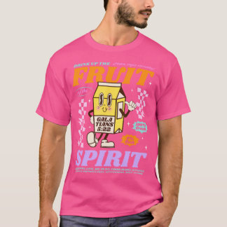 スピリット・クリスチャン・ミルクボトルの実を飲み干す Tシャツ
