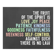 スピリット・シャルボードの果実は聖書の聖句を見る