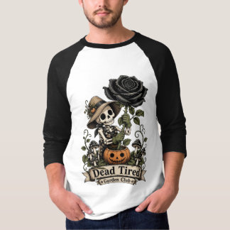 スピリット・ハロウィン スケルトンTシャツ 男性 ガーデンクラブ Tシャツ