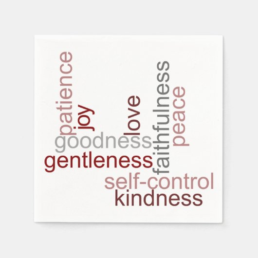 スピリット・ワード・アートの果実 スタンダードカクテルナプキン (正面)