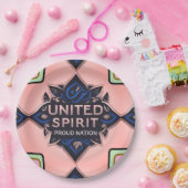 スピリッ統一されたト誇りを持ったネーション紙プレート ペーパープレート (パーティー)