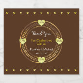 スピリツエレガントな結婚式パーティー ビールラベル (シングルラベル)