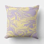 スピル – パステルイエローとパープル クッション (正面)