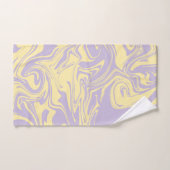 スピル – パステルイエローとパープル バスタオルセット (ハンドタオル)
