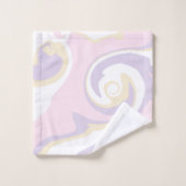 スピル – パステルピンク、黄、紫 バスタオルセット (ウォッシュタオル)