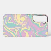 スピル – パステルピンク、黄、紫、緑 SAMSUNG GALAXYケース (裏面横)