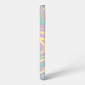 スピル – パステルピンク、黄、紫、緑 SAMSUNG GALAXYケース (左側面)