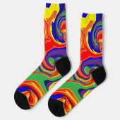 スピル – 渦巻く液体虹 ソックス (左)